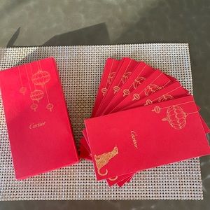 Authentic Cartier Red Envelops